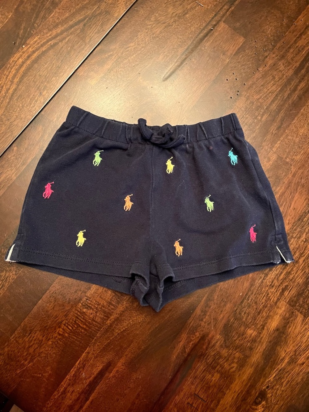 Ralph Lauren 24M Navy Logo Unisex Knit Shorts